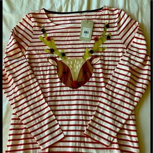 NWT Boden reindeer tshirt